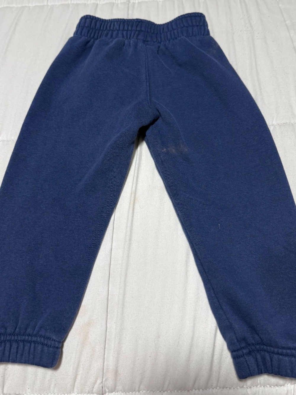 Nike 2T Blue Fleece Jogger Pants Pull-On Elastic Waist Solid Logo - Picture 5 of 7